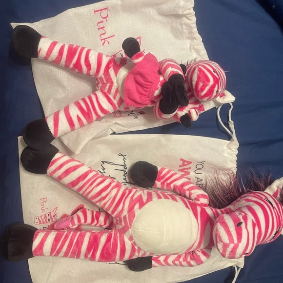 Pink zebra plush - Picture 8 of 9